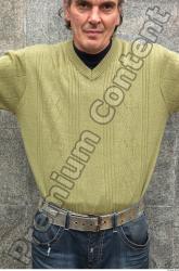Upper Body Man Casual Sweater Average Street photo references